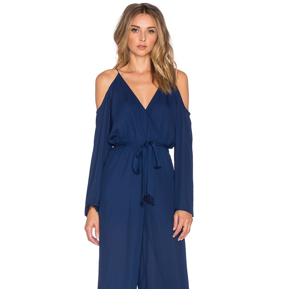 Line and Dot “Marias” navy blue jumpsuit